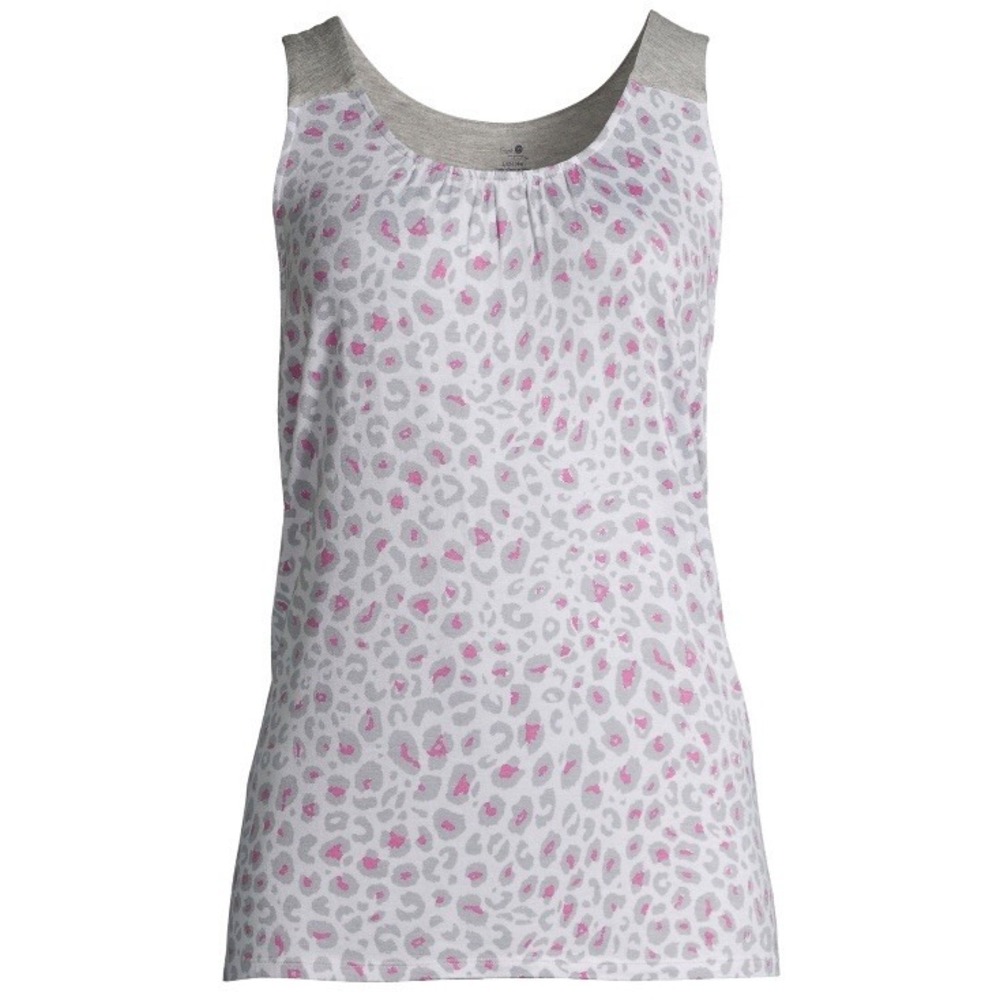 Secret Treasures Womens Animal Print Sleep Tank Small 4-6 New with Tags Pink